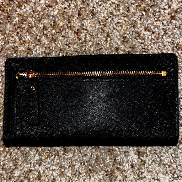 NWOT Kate Spade Black Large Slim Bifold Wallet - Picture 4 of 6